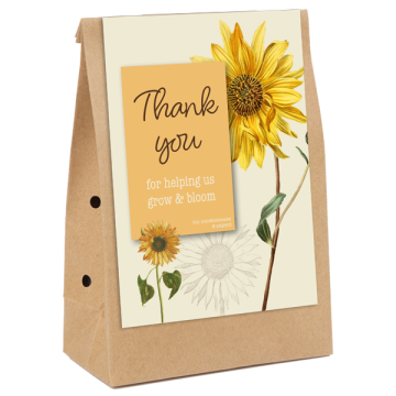 Thank you for helping us grow & bloom - Kraftzak