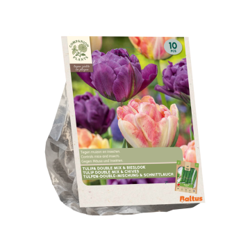 Tulipa Double mix & Bieslook per 10