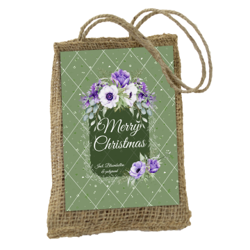Merry Christmas - Anemone - Jute A7